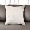 HomeRoots 18" Off White Geometric Cowhide Throw Pillow - 2 of 4