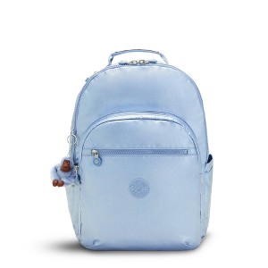 Kipling Seoul Extra Large Metallic 17" Laptop Backpack Polished Gr Bl - 1 of 4