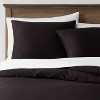 Washed Cotton Sateen Duvet Cover and Sham Set - Threshold™ - 2 of 4