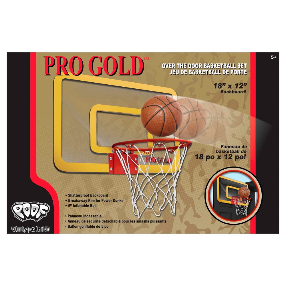 UPC 083568004550 product image for Poof Slinky Pro Gold Basketball Hoop Set - 18