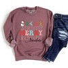 Simply Sage Market Women's Graphic Sweatshirt Merry Stacked Teacher - 3 of 4
