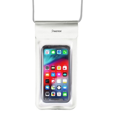 Insten Universal IPX8 Waterproof Phone Dry Bag Pouch Case For iPhone & All Smartphones Up to 6.8" x 3.5" Silver