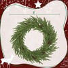QingMoon Christmas Wreath, Artificial Norfolk Pine Garland with Pine Cones and Realistic Branches for Front Door and Home Decoration - 4 of 4
