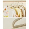 SONGMICS Baby Hangers 50 Pack, Kids Hangers for Closet, Swivel Hooks, Space-Saving Clothes Hangers, Velvet Hangers for Nursery, Non-Slip, - 3 of 4