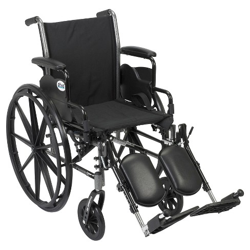 Drive Medical Cruiser Iii Light Weight Wheelchair With Flip Back Removable  Arms, Desk Arms, Elevating Leg Rests, 20 Seat : Target