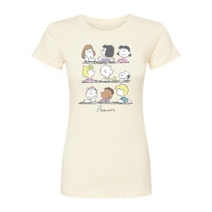 Women's - Peanuts - Snoopy And Friends Fitted Graphic T-Shirt - 1 of 3