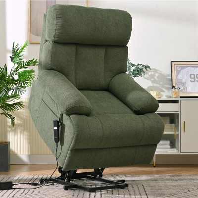 Oversized Power Lift Recliner Chair, Adjustable Reclining Sofa Chair for Elderly, Recliner with Remote Control and Side Pocket - ModernLuxe