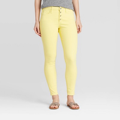 lemon yellow jeans