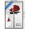 Trends International Disney Beauty and the Beast (1991) - Rose Silhouette Framed Wall Poster Prints - 3 of 4