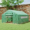 Outsunny 13' x 10' x 6.5' Hoop House Greenhouse with Large Windows, Large Walk-In Tunnel Green House with Upgraded Galvanized Steel Frame - 2 of 4