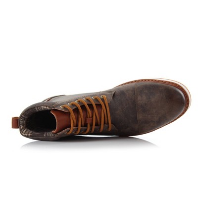 Ferro Aldo Mens Birt MFA506027 Casual Mid-Top Sneaker Boots, in Chestnut Brown, Size 9 — фото 4