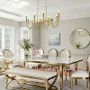 BAOURE 14-Light Gold Industrial Chandelier - 78.74" Rustic Kitchen Island Lighting-  Farmhouse Linear Chandeliers for Large Kitchen Islands & Dining - 4 of 4
