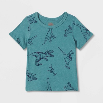 Toddler Adaptive Short Sleeve T-Shirt - Cat & Jack™ Dusty Green