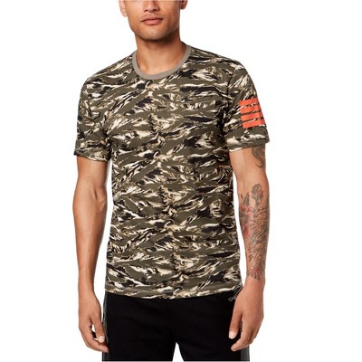 I.N.C International Concepts Mens Tiger Embellished T-Shirt, Beige, X-Small