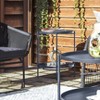 Vynxaria Metal End Table - Black, 16.9" D x 16.9" W x 22" H - 2 of 4