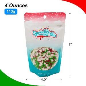 Sprinkle Me This – Jimmies and Snowflakes – Holiday Sprinkle Blend with Red & Green Jimmies and Snowflakes - 1 of 4