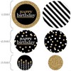 Big Dot of Happiness Adult Happy Birthday - Gold - Birthday Party Giant Circle Confetti - Party Decorations - Large Confetti 27 Count - 2 of 4