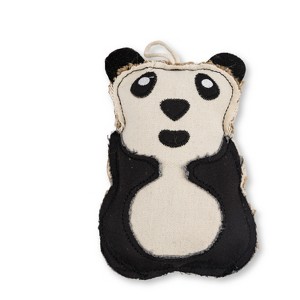 American Pet Supplies Sustainable Canvas & Jute Panda-Shaped Dog Chew Toy – Durable, Eco-Friendly and Non-Toxic - 1 of 4