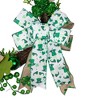 Northlight Burlap Bows and Shamrocks St. Patrick's Day Wreath, 24-Inch, Unlit - image 4 of 4