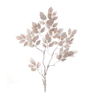 Glittered Leaf Spray (Set of 6)