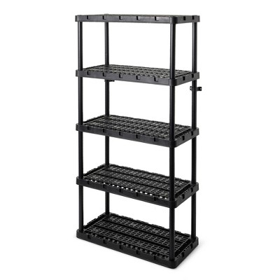 Hyper Tough 5 Shelf Commercial Wire Shelf Unit Black Capacity 4000 Lbs  Clothes Organizer Dish Drying Rack Closet Organizer - AliExpress