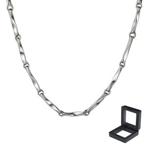 925 Silver Necklace for Women - Chain Slabs Box (45cm x 0.6mm) - Gift for Bride, Mother, Valentine's Day - 1 of 4