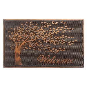 RugSmith Copper Moulded Welcome Tree Doormat - 1 of 4