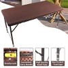 GlasFlength Folding Tables Adventure Ready Folding Table Rugged Design for Outdoor Events and Compact Living, Brown, 49.21"*24"*29" - 4 of 4