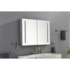 Munora - 40"W x 30"H LED Surface Mount Medicine Cabinet - Aluminum Alloy, 3x Magnification, Dimmable Lights - Bathroom Mirror Cabinet - 3 of 4
