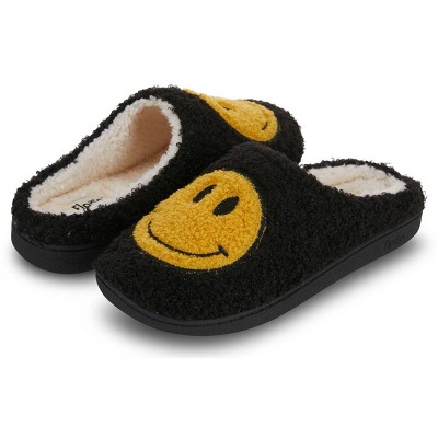 Floopi Women's Smiley Face Fur Lined Clog Slipper