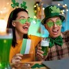 4E's Novelty Set of 2 Green Sunglasses for Adults, Shamrock & Heart Shaped, St Patricks Day Glasses for Women & Men Party Outfit Accessories - 4 of 4