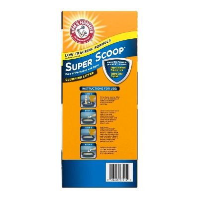 Arm &#38; Hammer Super Scoop Clumping Fragrance Free Cat Litter - 29lb