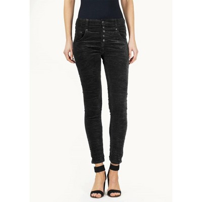 Women's Baby Cord Open Hem Jeans - BIANCO