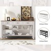 Bella Depot Retro 63" Wood Console Table with 3 Drawers and 2 Open Shelves - 4 of 4