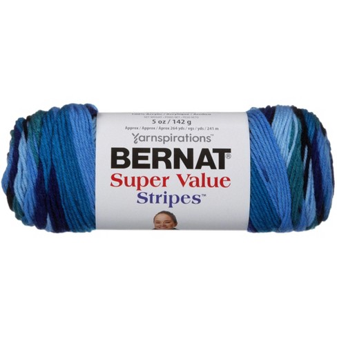 Bernat Super Value Stripes Yarn-Oceana