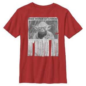 Boy's Star Wars Yoda Words of Wisdom T-Shirt - 1 of 4