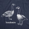 Womens Funny T Shirts Honkers Sarcastic Goose Graphic Tee For Ladies - Crazy Dog Women's T Shirt - 2 of 4