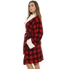 Just Love Womens Plush Printed Plaid Robe | Ladies Bathrobe - 2 of 2