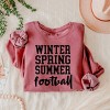 Simply Sage Market Winter Spring Summer Football Lightweight Garment Dyed Sweatshirt - 3 of 4