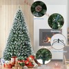 Acekool Prelit Green Pine Tree with Pinecones, Christmas Tree, Warm Glow, Foldable Stand, Foot Pedal Control - 4 of 4