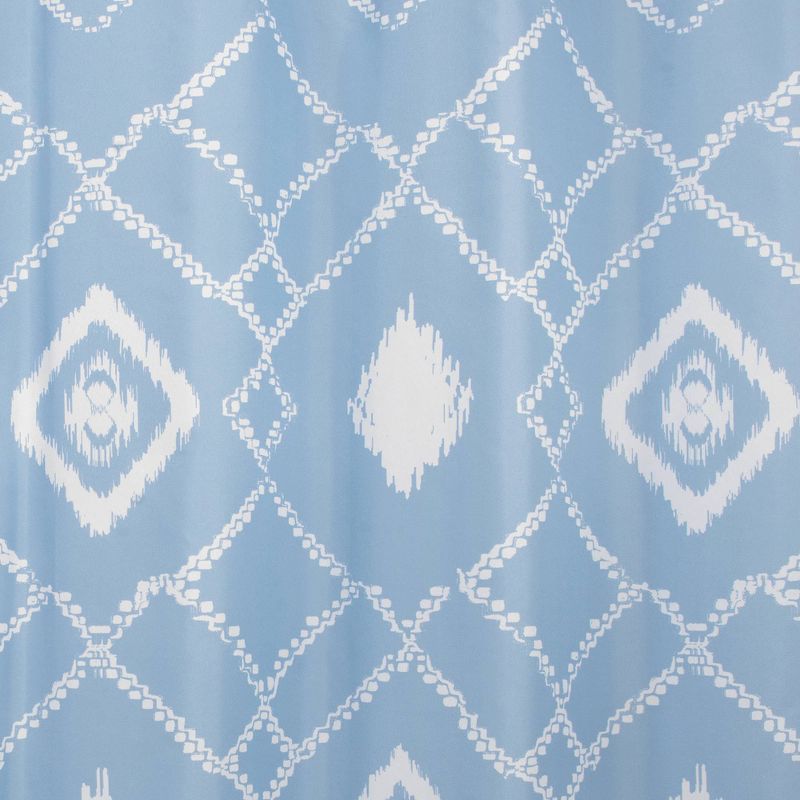 Coastal Ikat Shower Curtain Blue - Allure Home Creations, 4 of 7