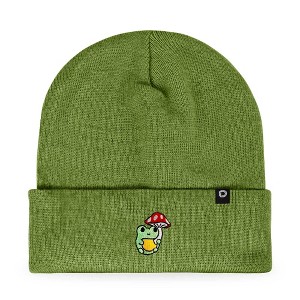 Dalix Mushroom Frog Embroidered Beanie Hat Cotton Cute Winter Fall Cap Womens - 1 of 4