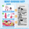Skirfy 4-in-1 Art Easel for Kids, Double-Sided Rotatable Large Magnetic Chalkboard with Painting Accessories, Toddler Activity Table for Girls - 2 of 4