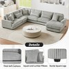 NicBex Couches for Living Room 129" U-shaped Oversized Sectional Sofa Modern Corduroy Upholstered Sofa Couch with a Chaise Lounge - 2 of 4