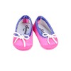Sophia’s Satin Floral Dress and Shoes for 14.5" Dolls, Pink/Blue - 4 of 4