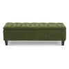 PAGED Ottoman Bench with Storage, Versatile Storage Bench with Rubber Wood Legs and Smart Pressure Hinges for Entryway, Bedroom - 3 of 4