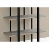 Bookshelf, Bookcase, Etagere, 4 Tier, 60"h, Office, Bedroom, Brown Laminate, Black Metal, Contemporary, Modern - 3 of 4