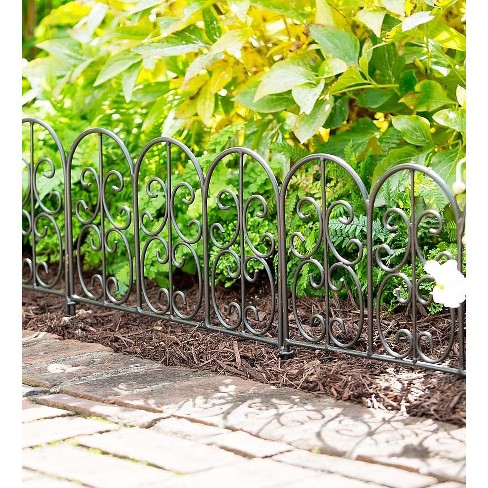 Wrought Iron Garden Border Fence - Garden Design Ideas