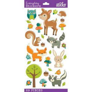 Sticko Themed Stickers - Woodland Animal, 29pcs - 1 of 1