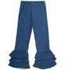 RuffleButts Girls Denim Flare Pants - 2 of 4